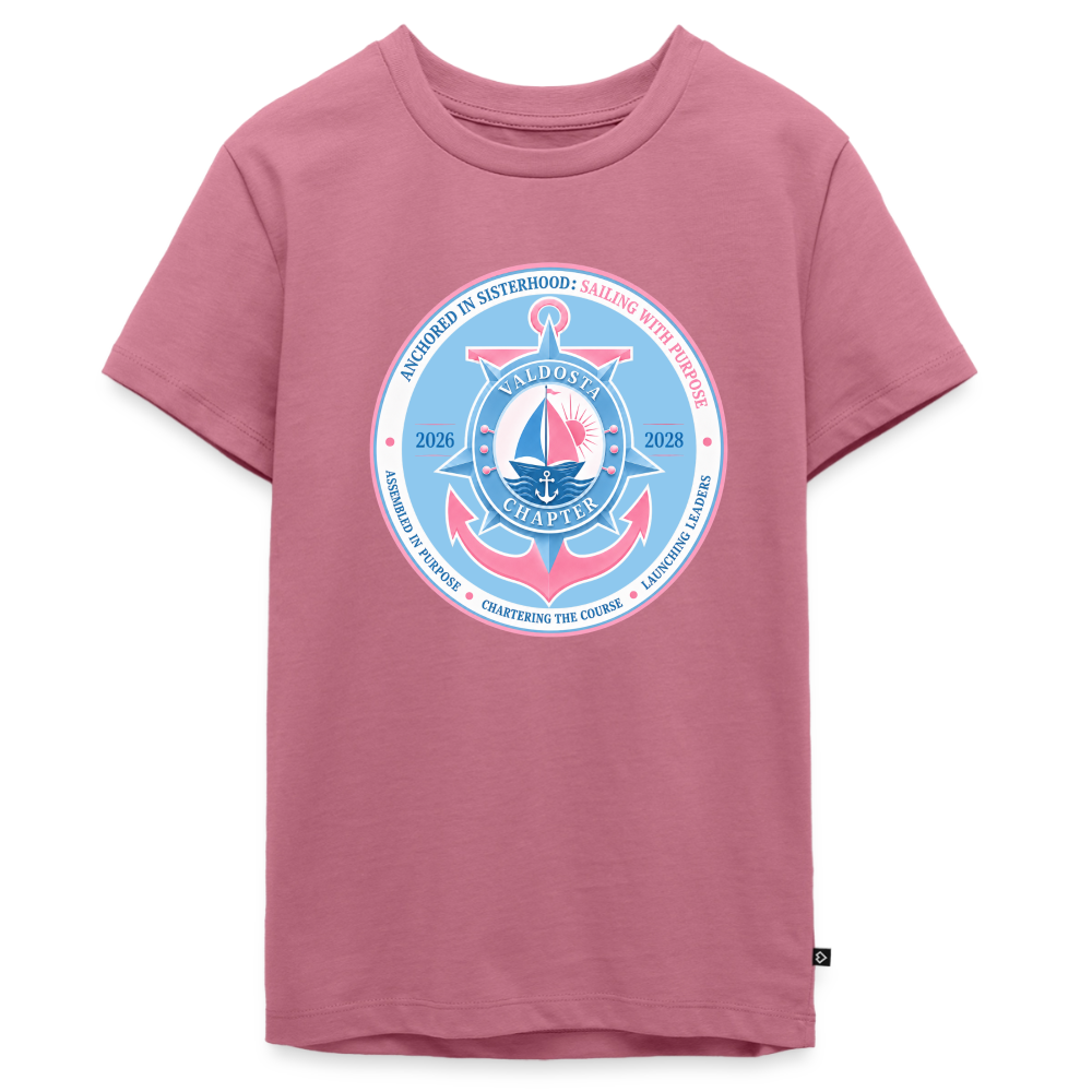 Valdosta JJOA 2026-2028 Theme Emblem Light Blue Kids' Premium T-Shirt - mauve