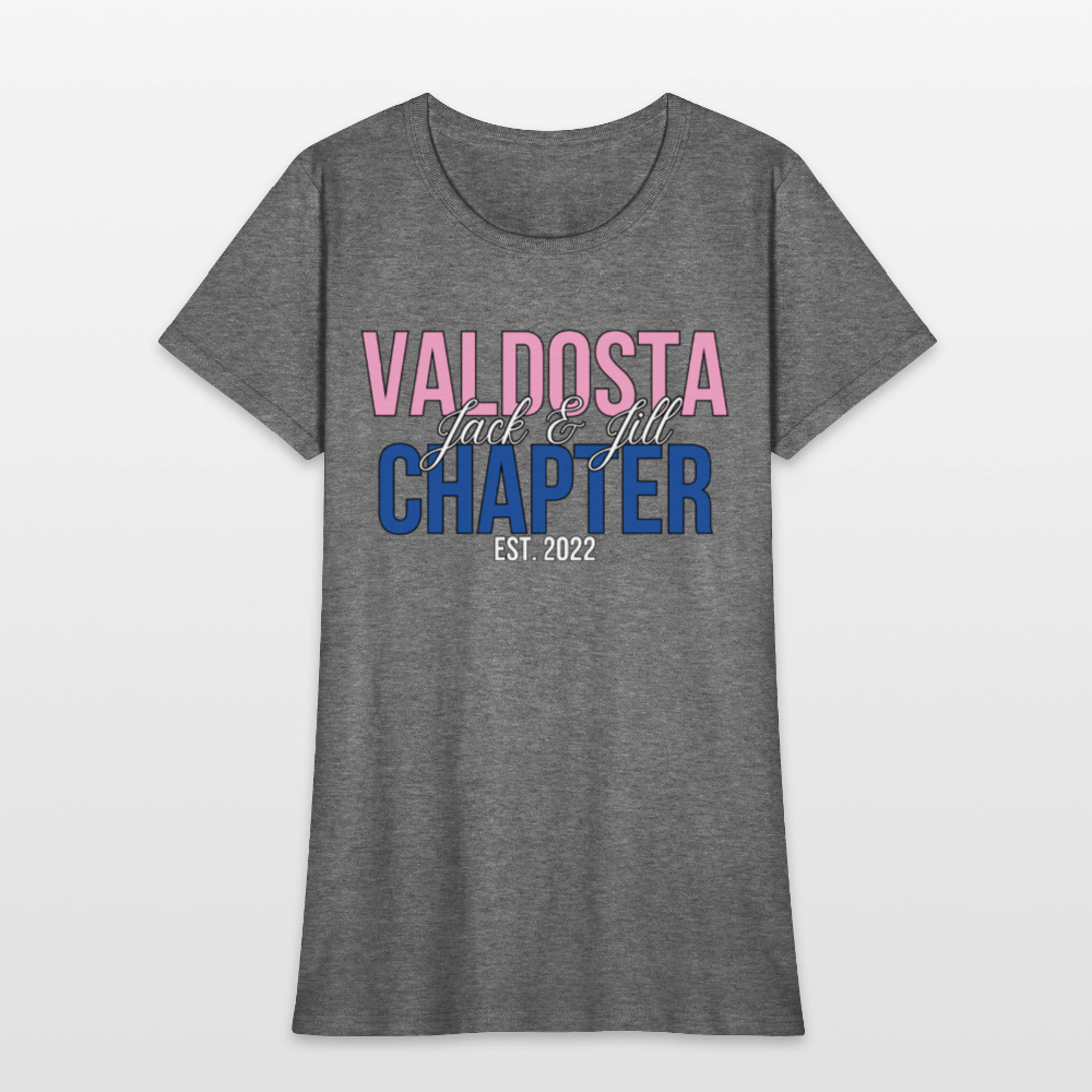 Valdosta Chapter of Jack and Jill Pink and Blue Women's T-Shirt - graphite heather