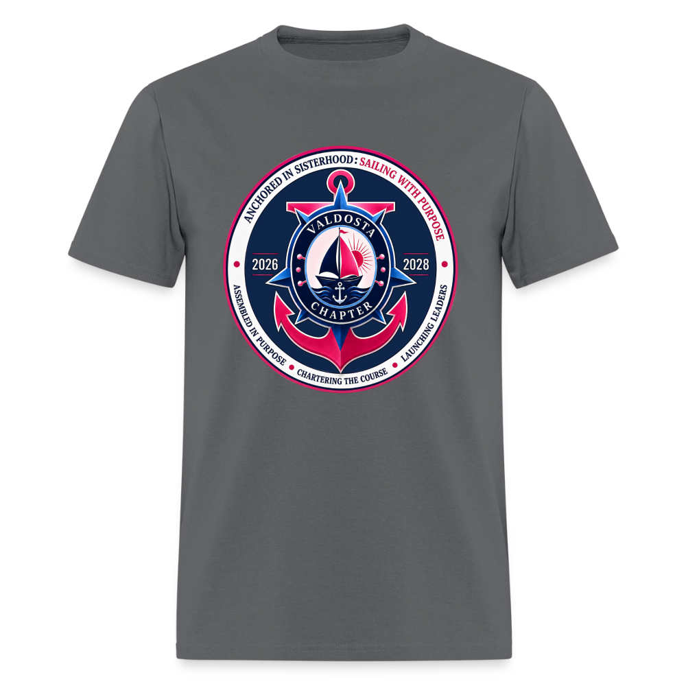 JJOA 2026-2028 Navy Theme Emblem Unisex Shirt - charcoal