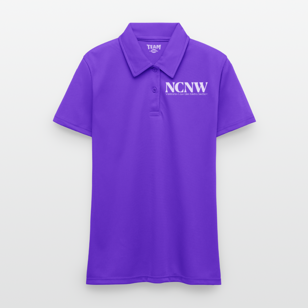 Valdosta-Lowndes Metro Section NCNW Ladies' Command Snag Protection Polo - purple