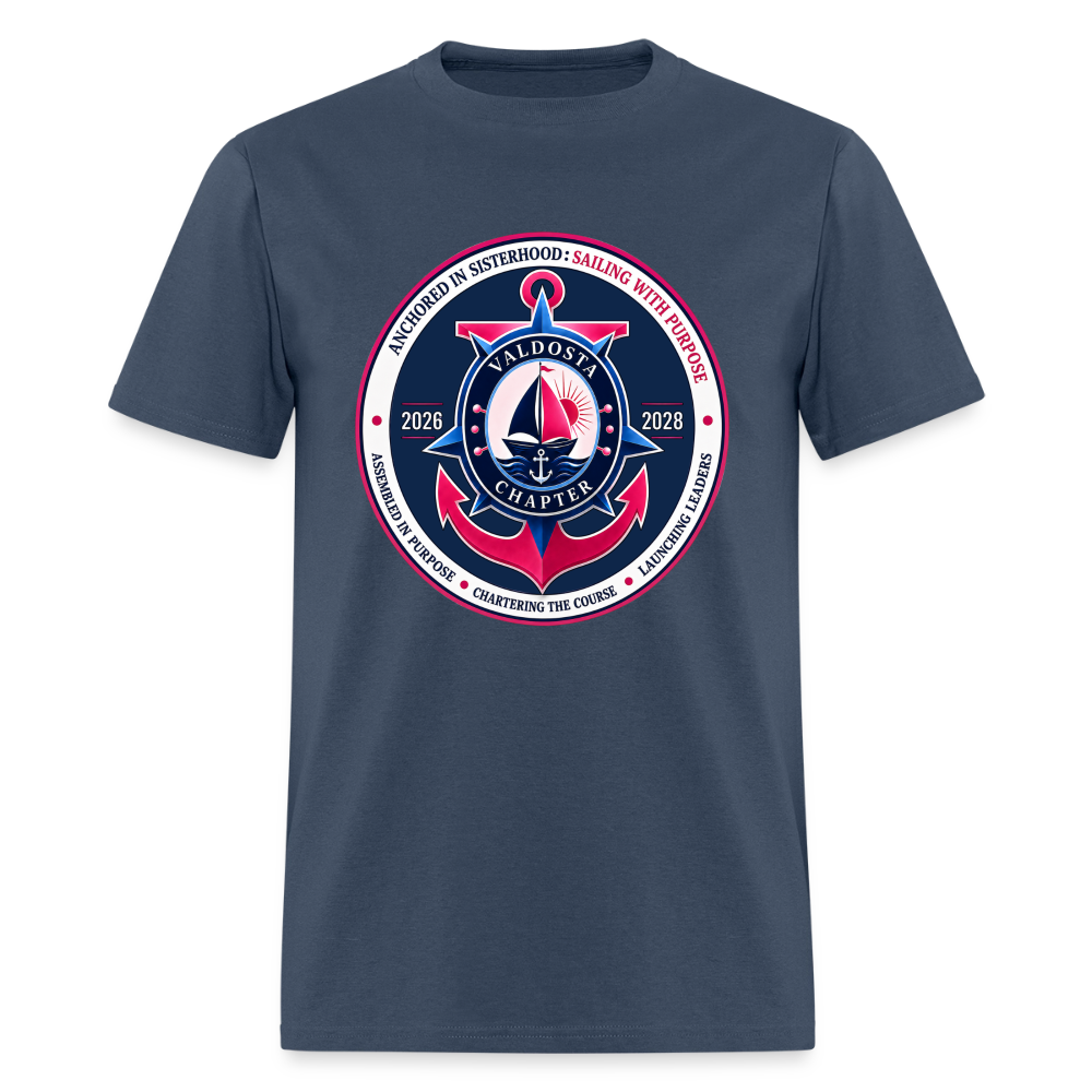 JJOA 2026-2028 Navy Theme Emblem Unisex Shirt -  blue dusk