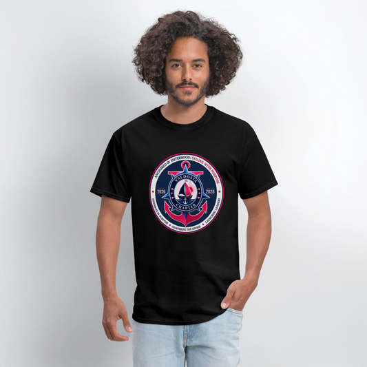 JJOA 2026-2028 Navy Theme Emblem Unisex Shirt - black