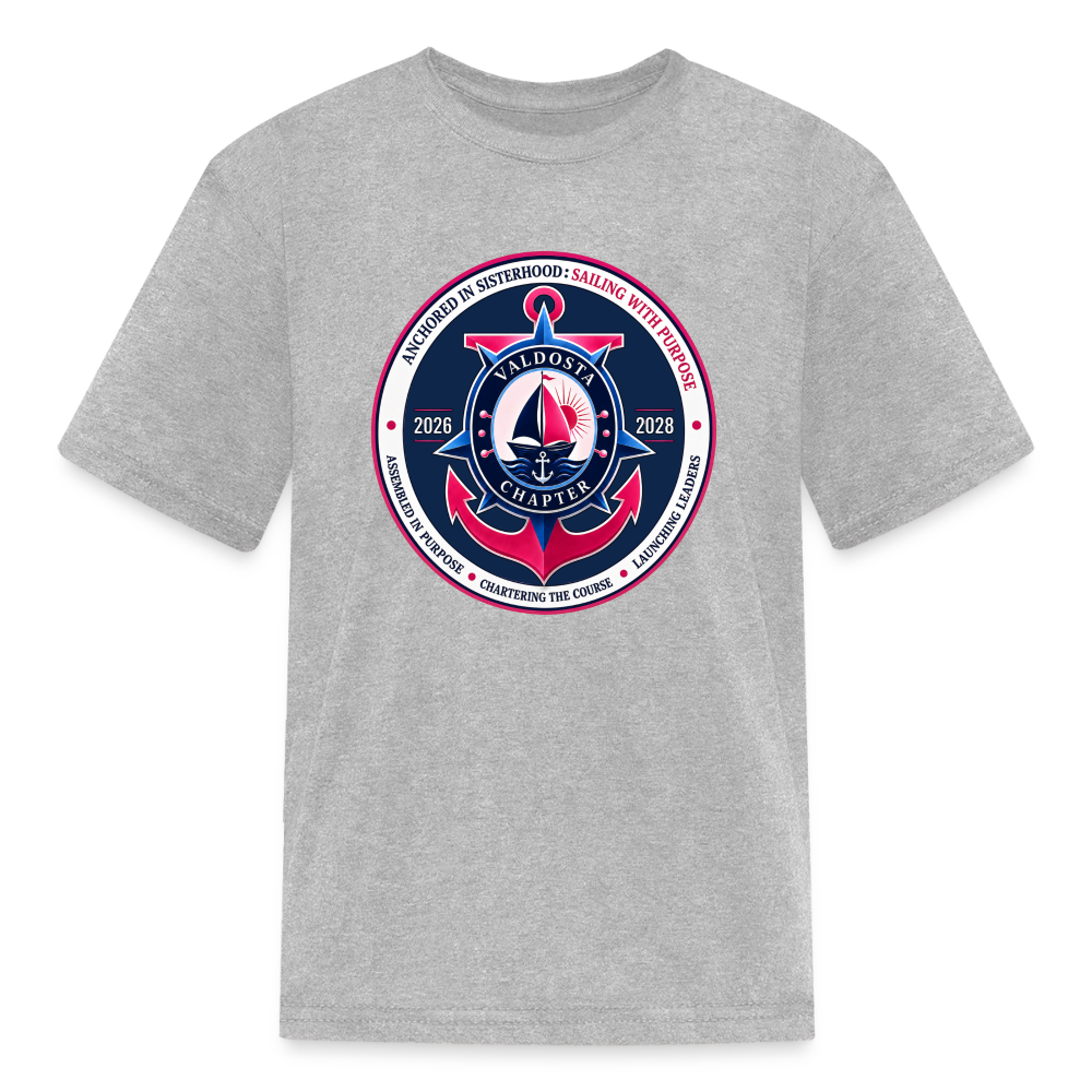 Valdosta JJOA 2026-2028 Theme Emblem Kids' T-Shirt - heather gray