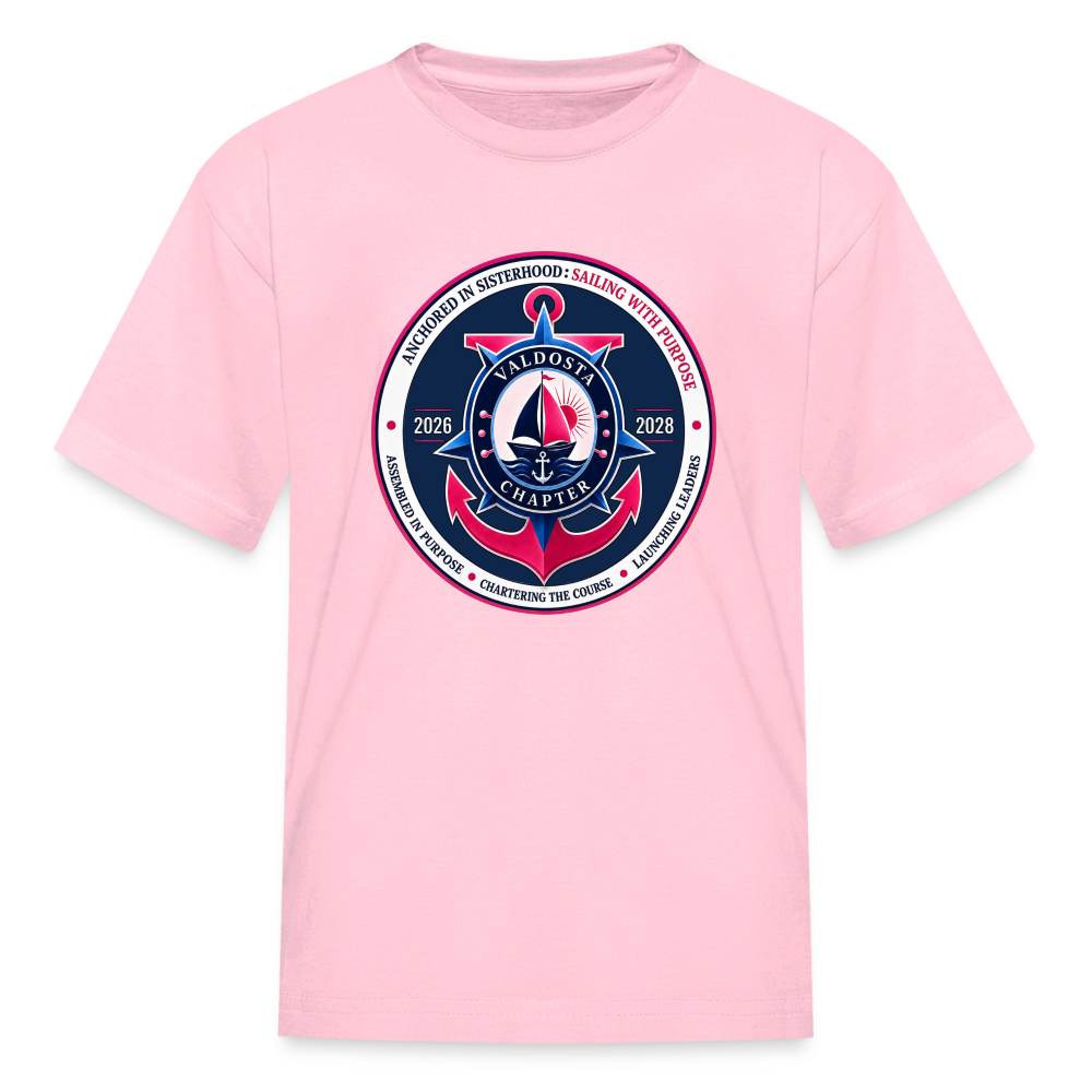 Valdosta JJOA 2026-2028 Theme Emblem Kids' T-Shirt - pink
