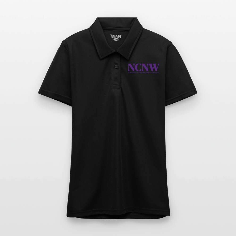 Valdosta-Lowndes Metro Section NCNW (Purple) Ladies' Polo- Purple Logo - black