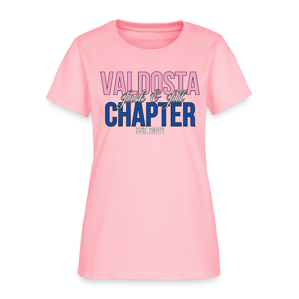 Valdosta Chapter of Jack and Jill Pink and Blue Women's T-Shirt - pink