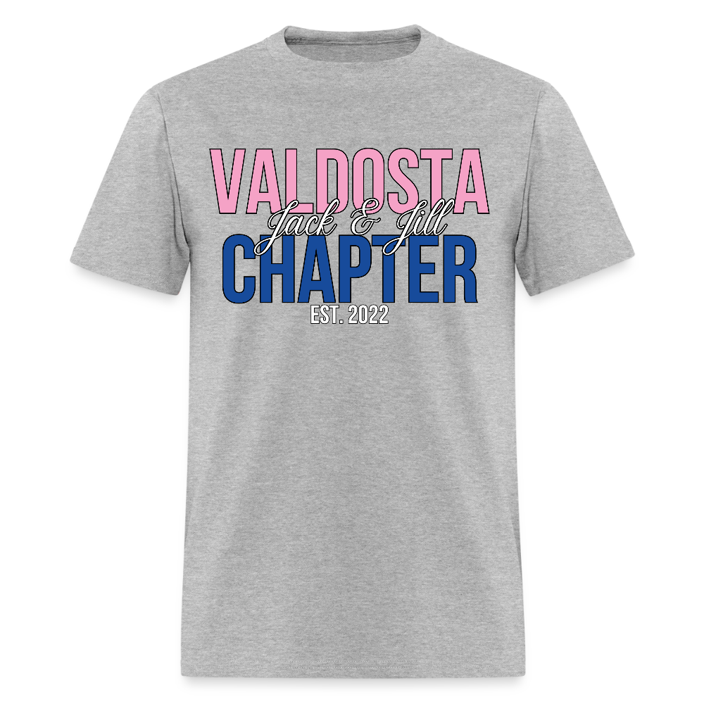 Valdosta Chapter of Jack and Jill (Pink & Blue) Unisex T-Shirt - heather gray