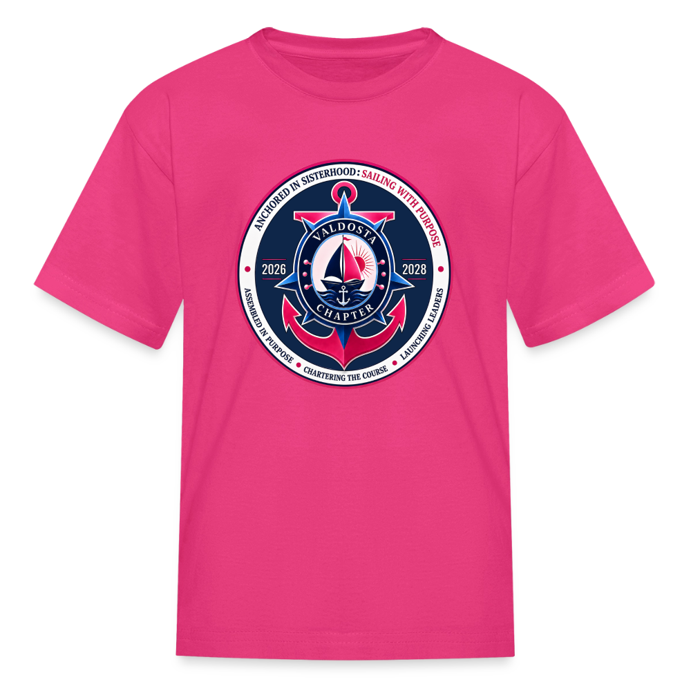 Valdosta JJOA 2026-2028 Theme Emblem Kids' T-Shirt - fuchsia