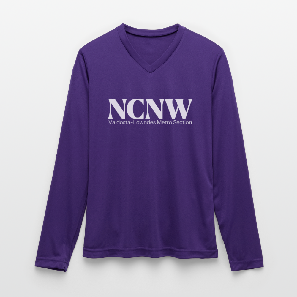 Valdosta-Lowndes Metro Section NCNW Ladies' Zone Performance Long-Sleeve T-Shirt - purple