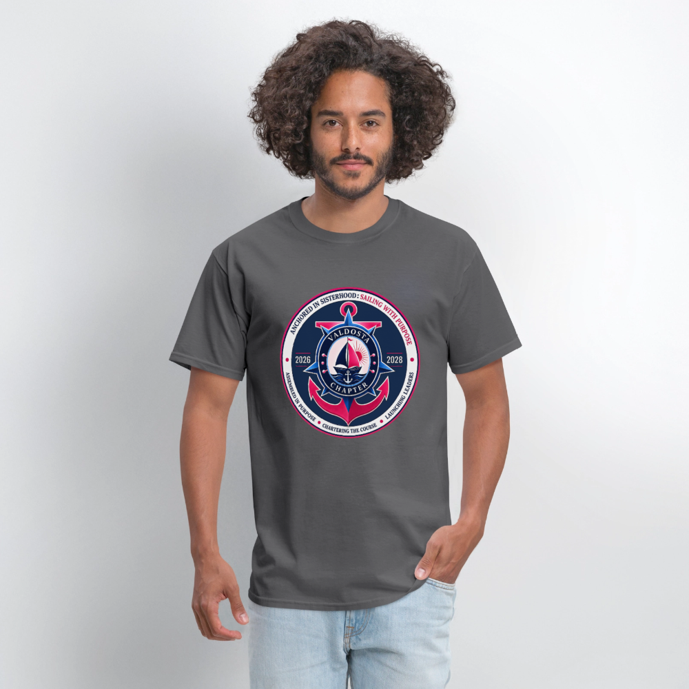 JJOA 2026-2028 Navy Theme Emblem Unisex Shirt - charcoal