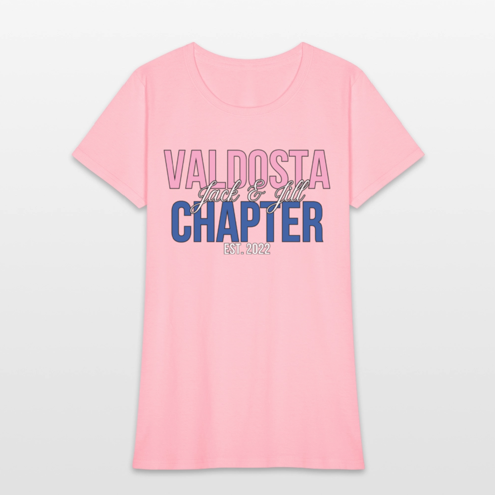 Valdosta Chapter of Jack and Jill Pink and Blue Women's T-Shirt - pink