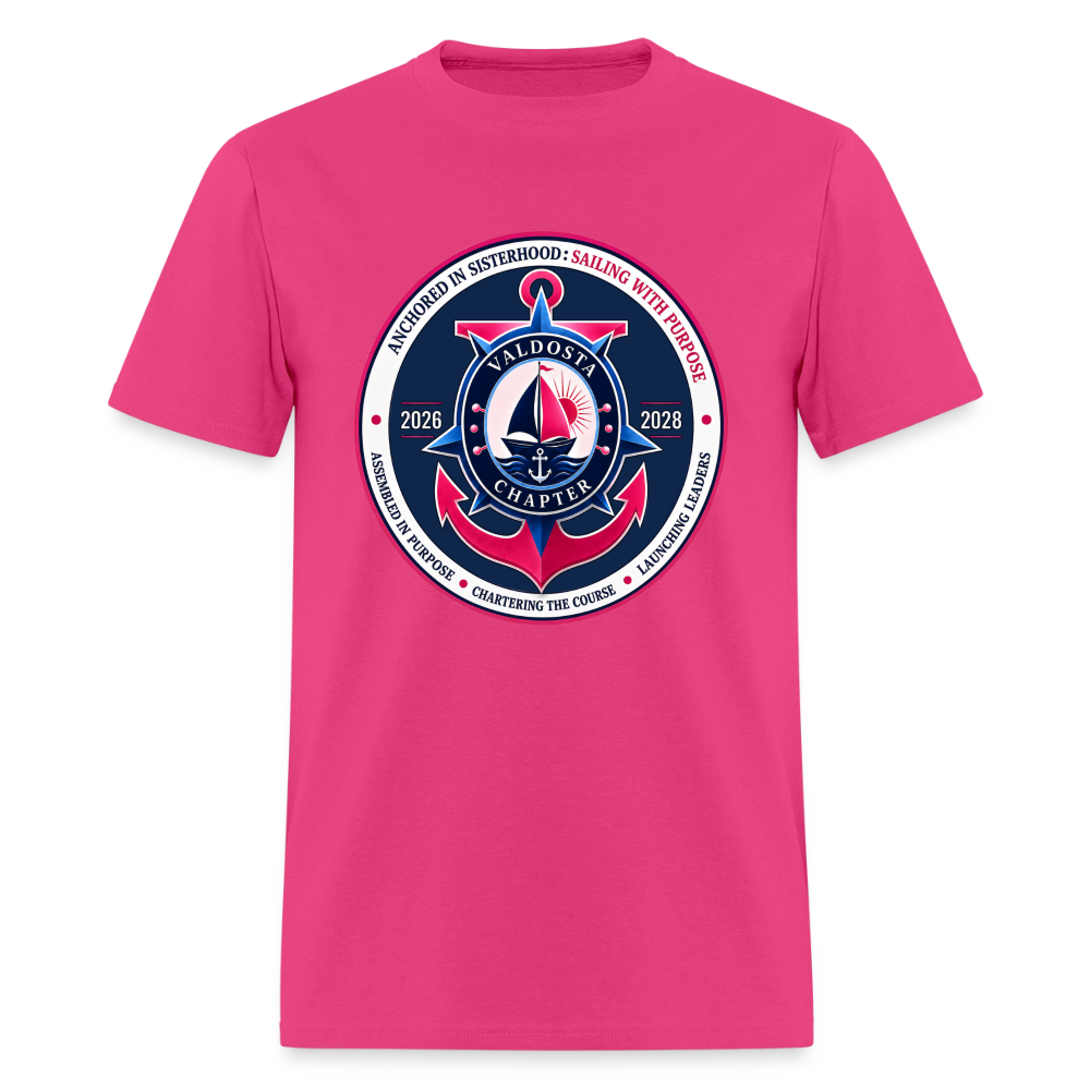 JJOA 2026-2028 Navy Theme Emblem Unisex Shirt - fuchsia