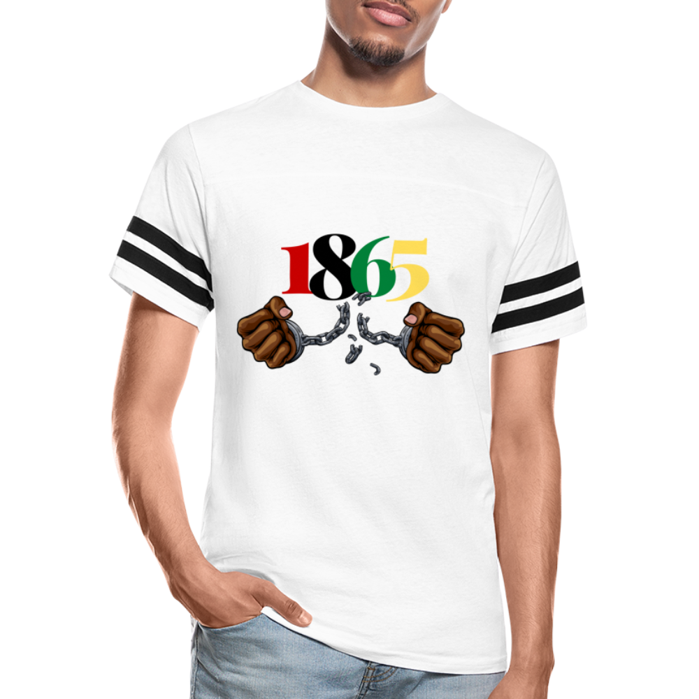 1865 Juneteenth Vintage Sport T-Shirt - white/black