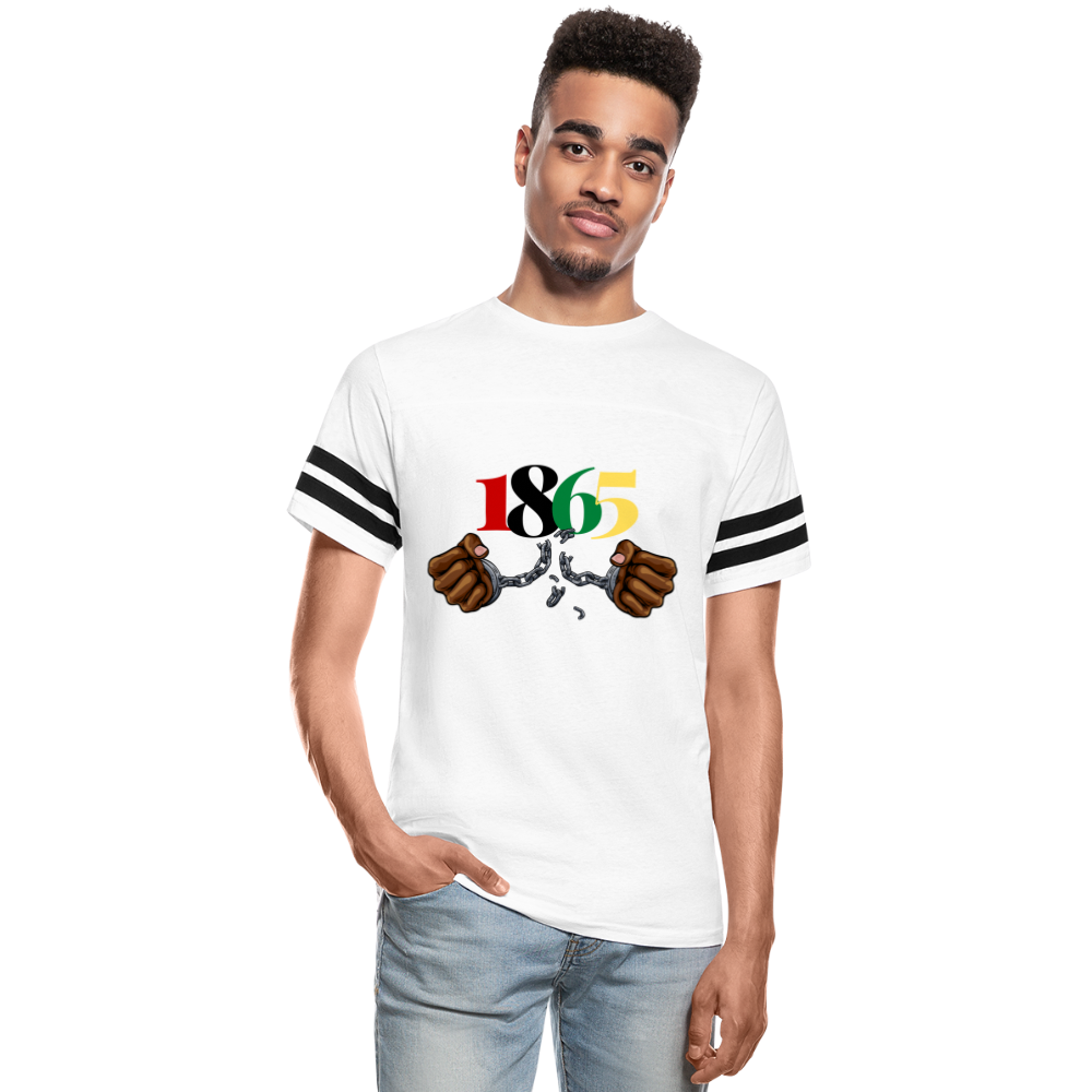 1865 Juneteenth Vintage Sport T-Shirt - white/black