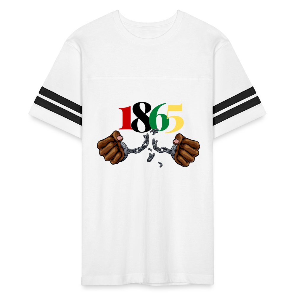 1865 Juneteenth Vintage Sport T-Shirt - white/black