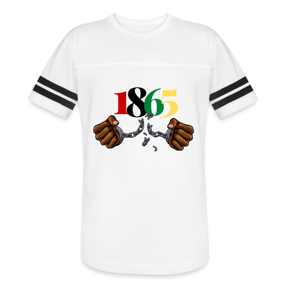 1865 Juneteenth Vintage Sport T-Shirt - white/black
