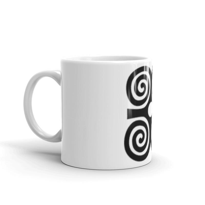 Adinkra Dwennimmen Ram's Horns Strength Symbol Mug - Chocolate Ancestor
