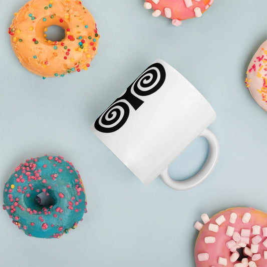 Adinkra Dwennimmen Ram's Horns Strength Symbol Mug - Chocolate Ancestor