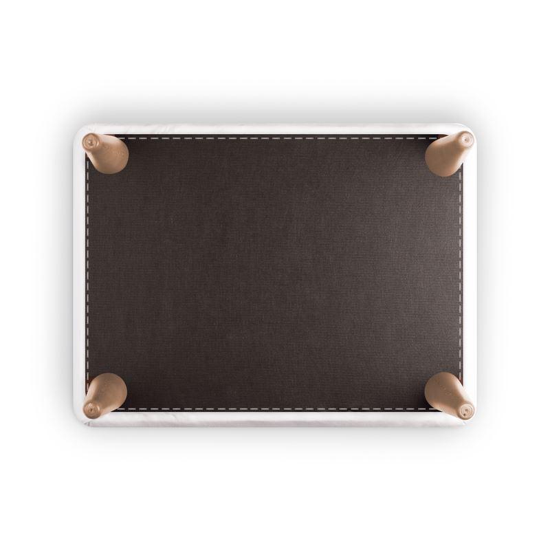 Afrocentric Geo Bespoke Footstool - Chocolate Ancestor