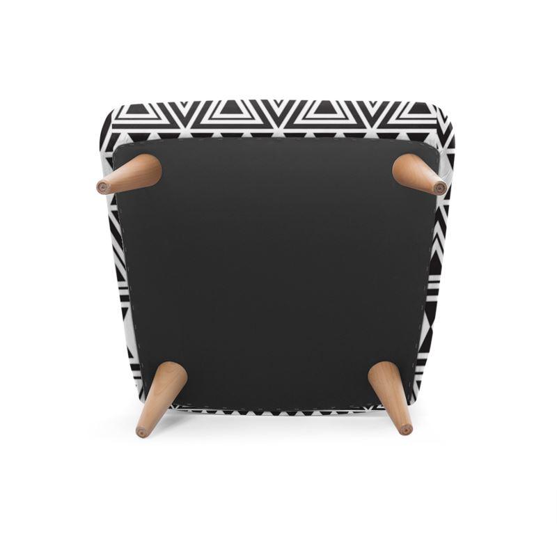 Afrocentric Geo Bespoke Occasional Chair - Chocolate Ancestor