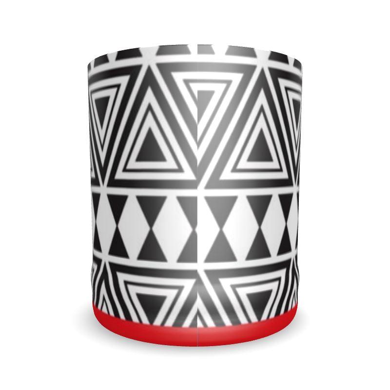 Afrocentric Geo Whiskey Glass - Chocolate Ancestor