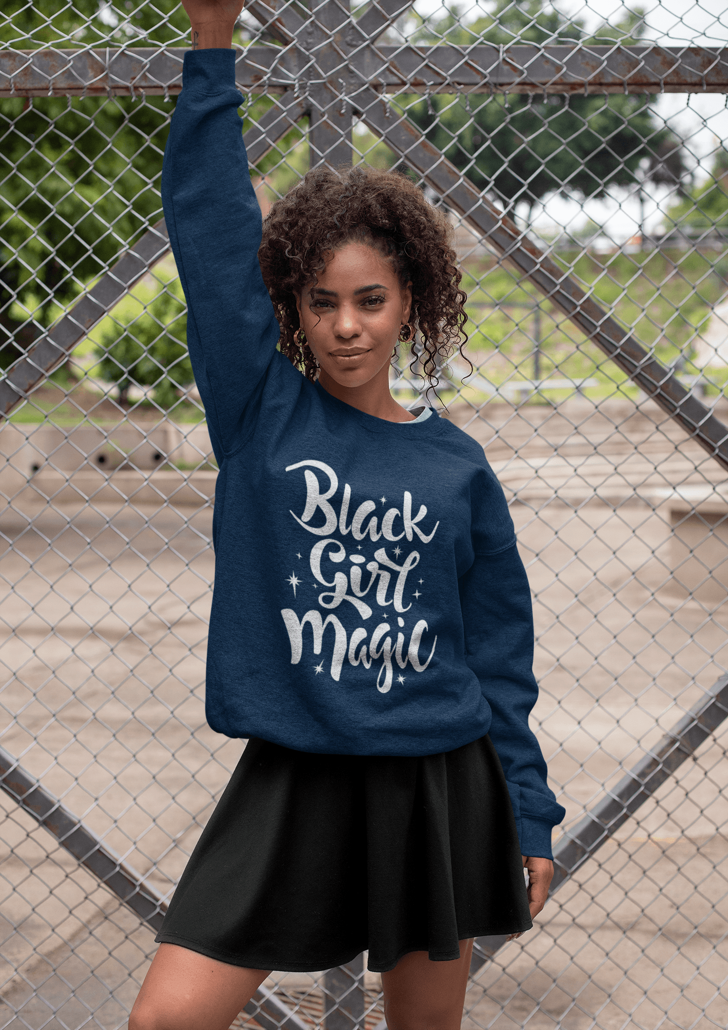 Black Girl Magic Sweatshirt - Chocolate Ancestor