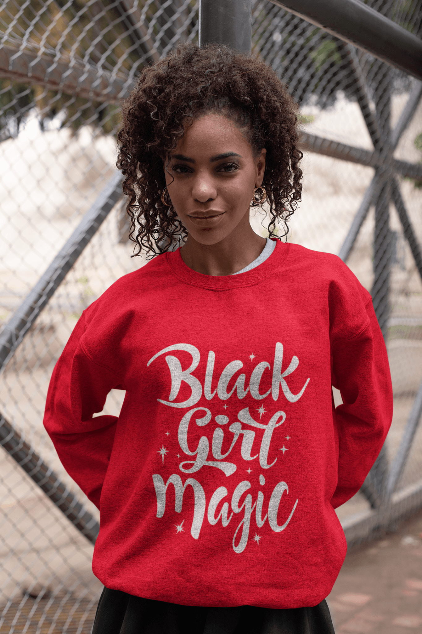 Black Girl Magic Sweatshirt - Chocolate Ancestor