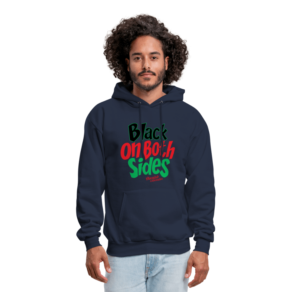 Black on Both Sides (RBG) Unisex Hoodie (Style 2) - Chocolate Ancestor