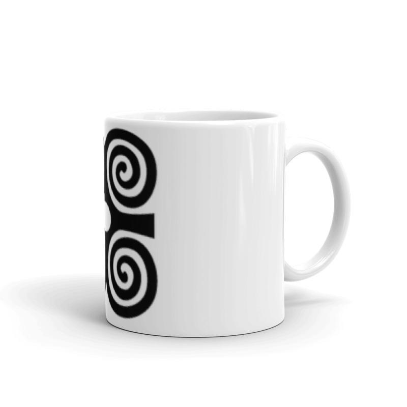 Adinkra Dwennimmen Ram's Horns Strength Symbol Mug - Chocolate Ancestor