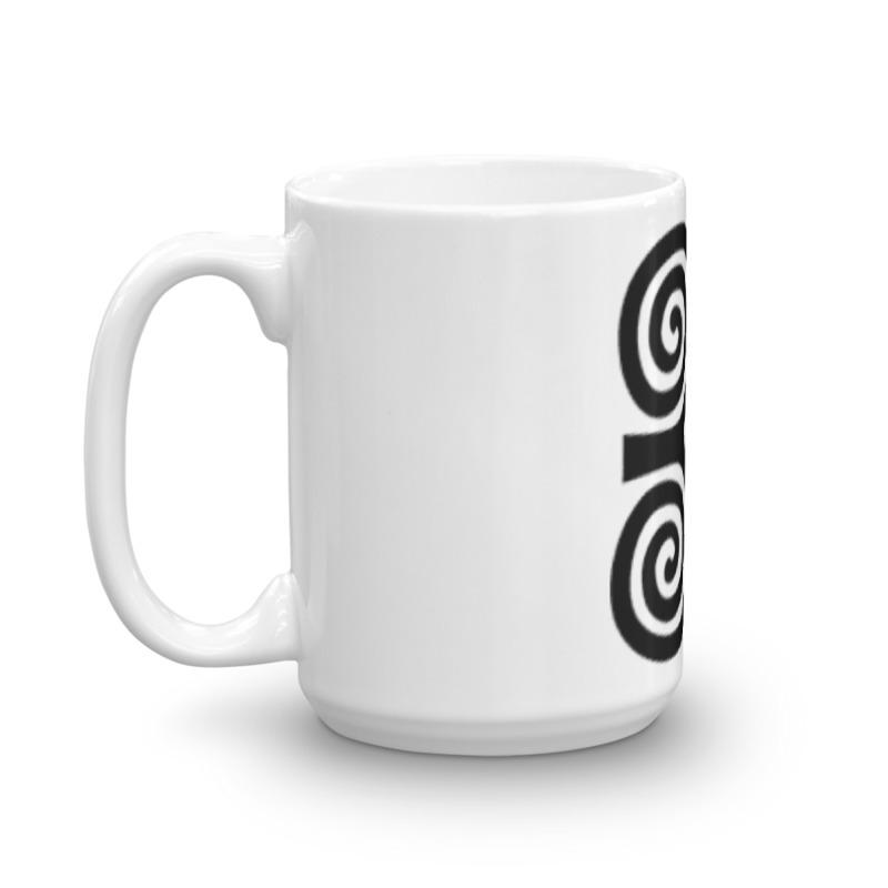 Adinkra Dwennimmen Ram's Horns Strength Symbol Mug - Chocolate Ancestor