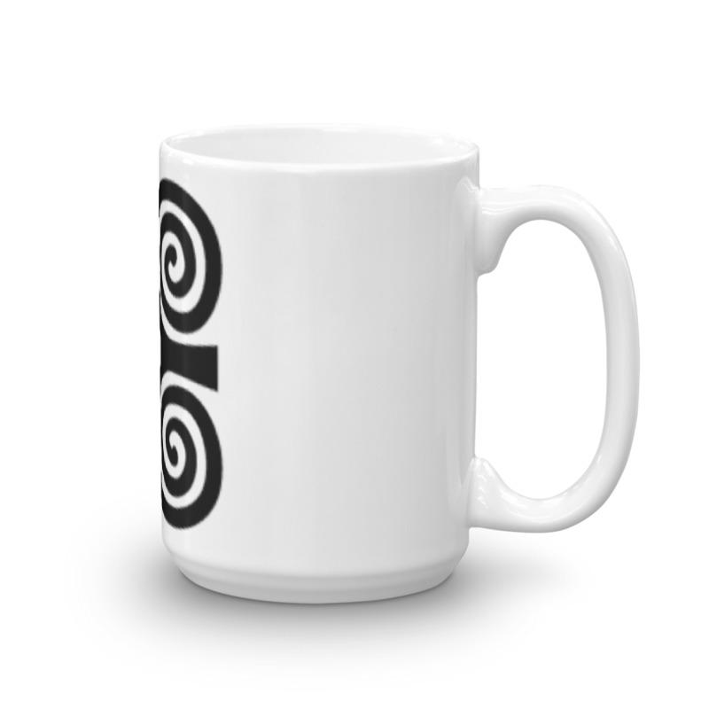 Adinkra Dwennimmen Ram's Horns Strength Symbol Mug - Chocolate Ancestor
