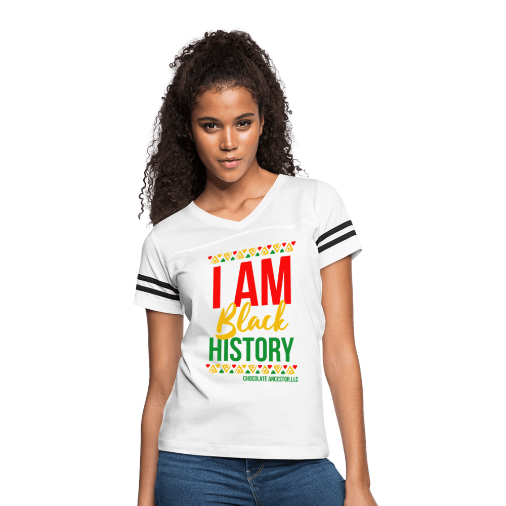 I Am Black History Women’s Vintage Sport T-Shirt - Chocolate Ancestor