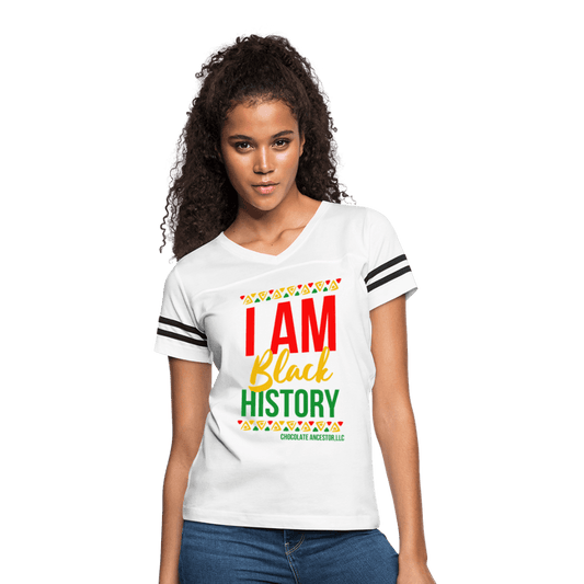 I Am Black History Women’s Vintage Sport T-Shirt - Chocolate Ancestor