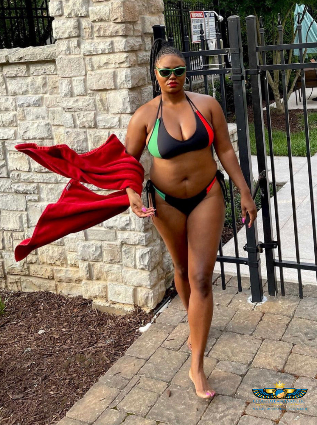 Pan African RBG Flag Bikini