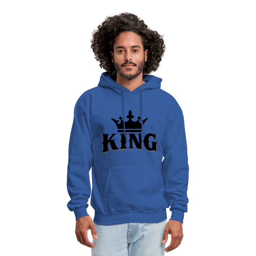 King w/ Crown (Black) Unisex Hoodie (Style 2) - Chocolate Ancestor