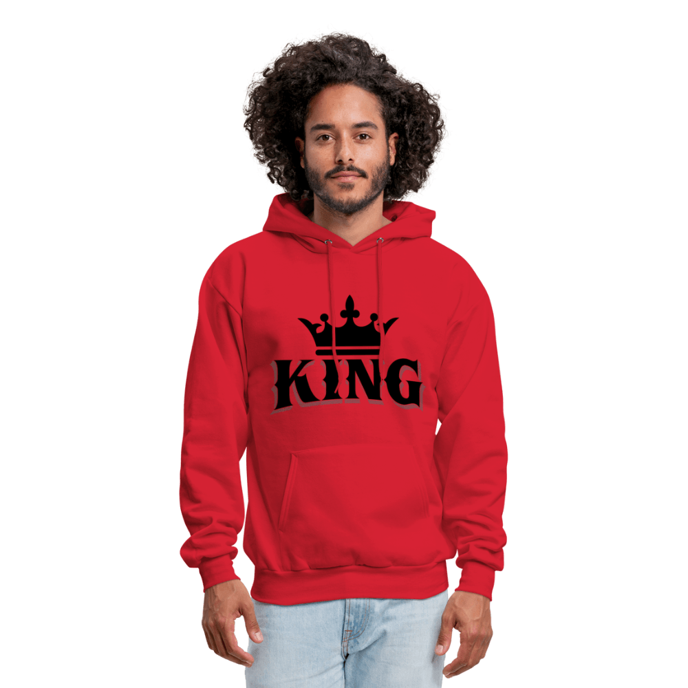 King w/ Crown (Black) Unisex Hoodie (Style 2) - Chocolate Ancestor