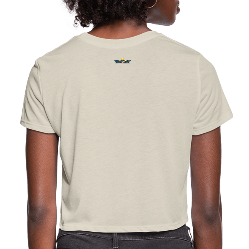 No Justice No Peace Women's Crop Top (Style 2) - Chocolate Ancestor