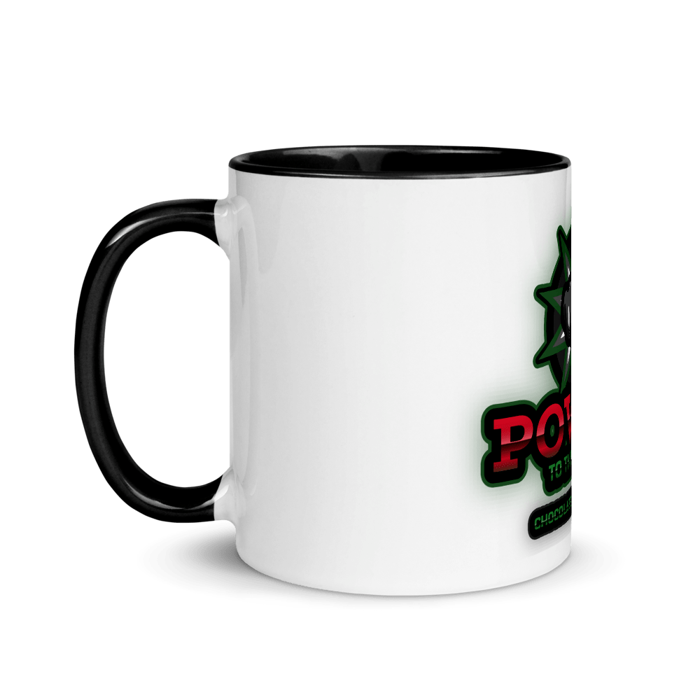 Power to the People Mug with Color Inside - Chocolate Ancestor