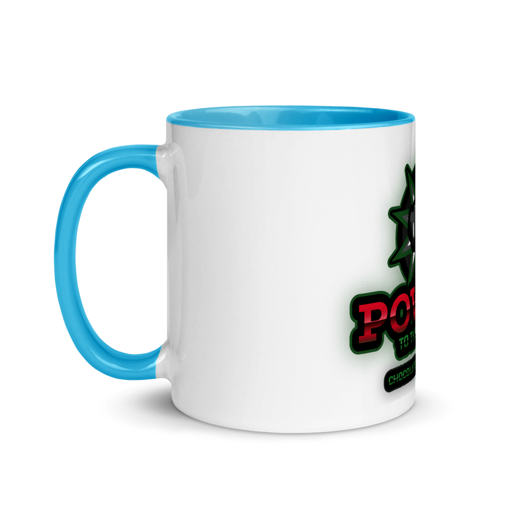 Power to the People Mug with Color Inside - Chocolate Ancestor