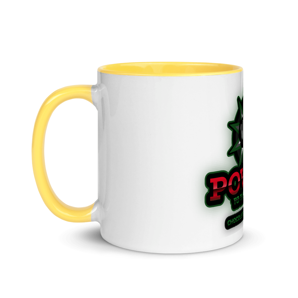 Power to the People Mug with Color Inside - Chocolate Ancestor