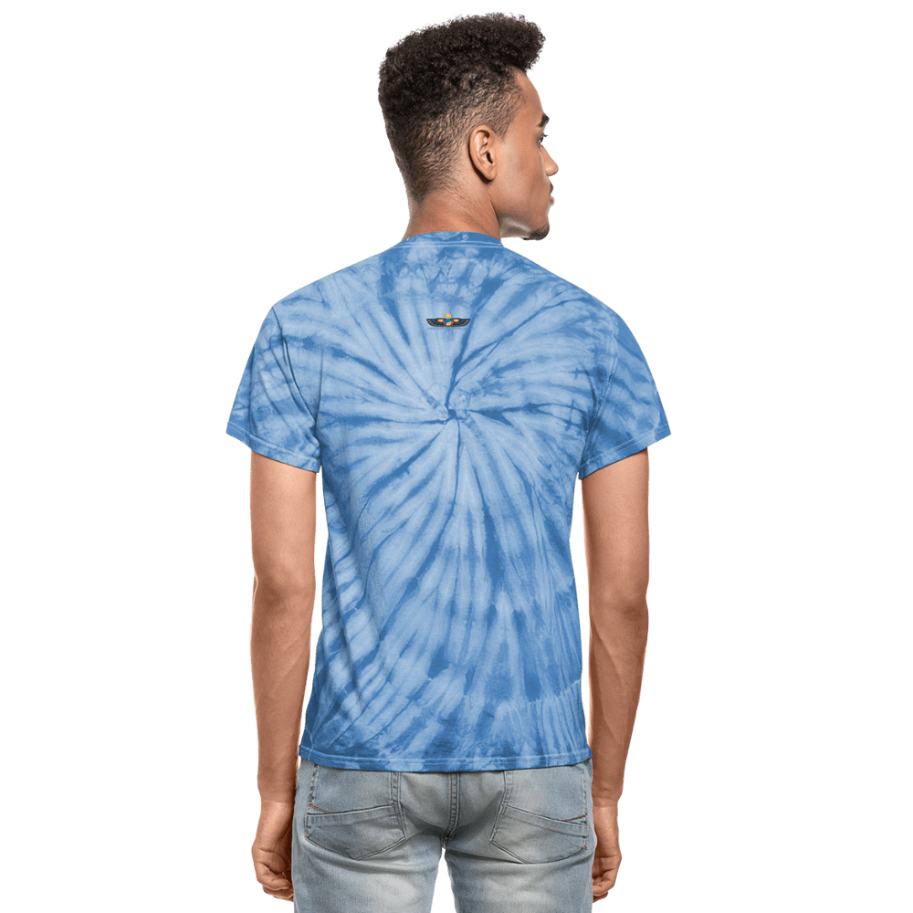 Sankofa Bird Unisex Tie Dye T-Shirt - Chocolate Ancestor