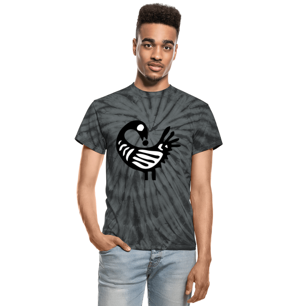 Sankofa Bird Unisex Tie Dye T-Shirt - Chocolate Ancestor