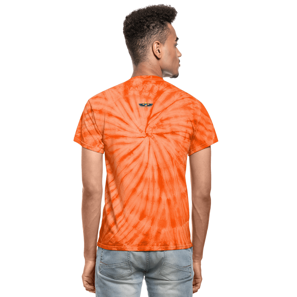 Sankofa Bird Unisex Tie Dye T-Shirt - Chocolate Ancestor