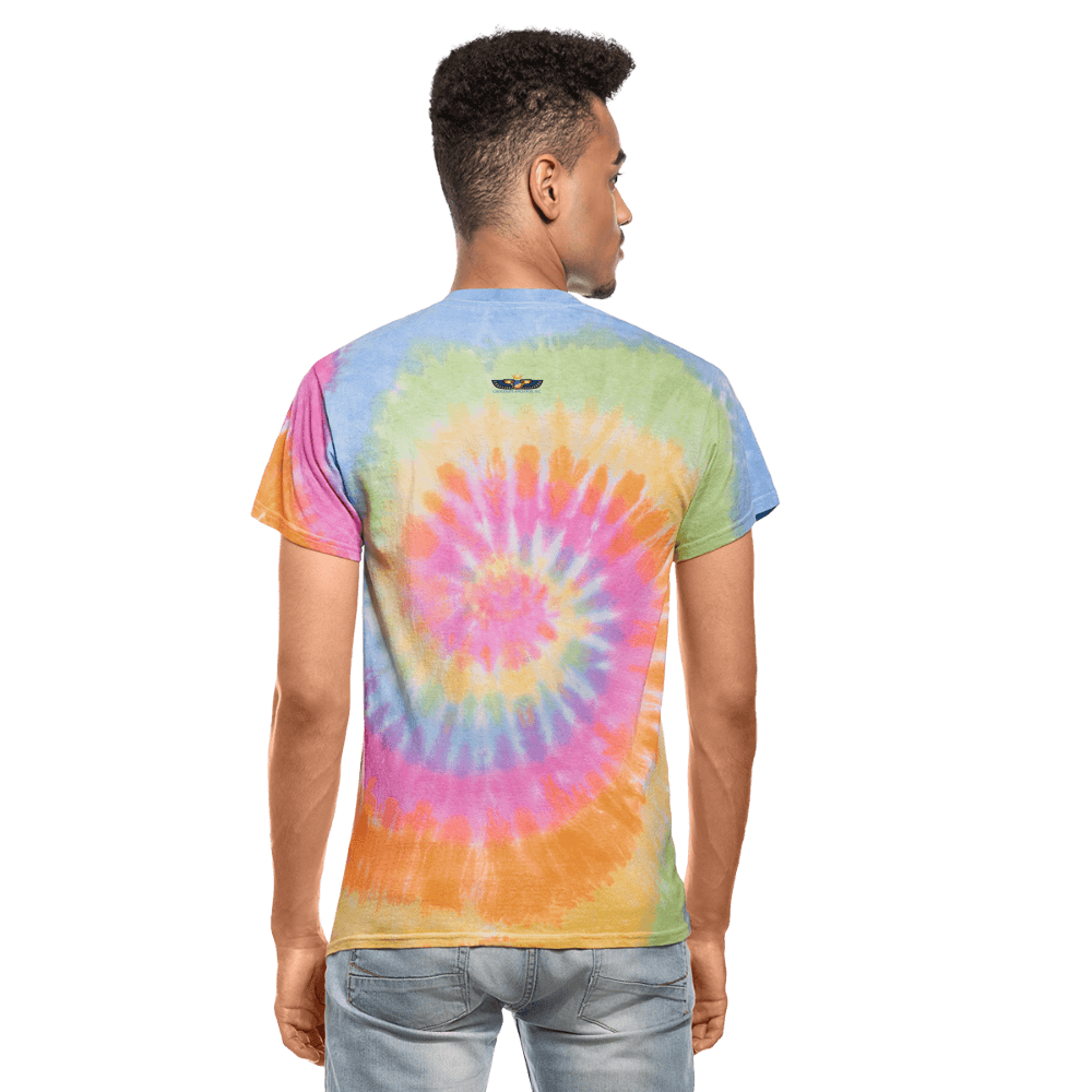 Sankofa Bird Unisex Tie Dye T-Shirt - Chocolate Ancestor