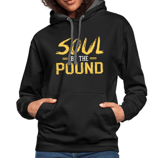 Soul by the Pound Unisex Contrast Hoodie - Chocolate Ancestor