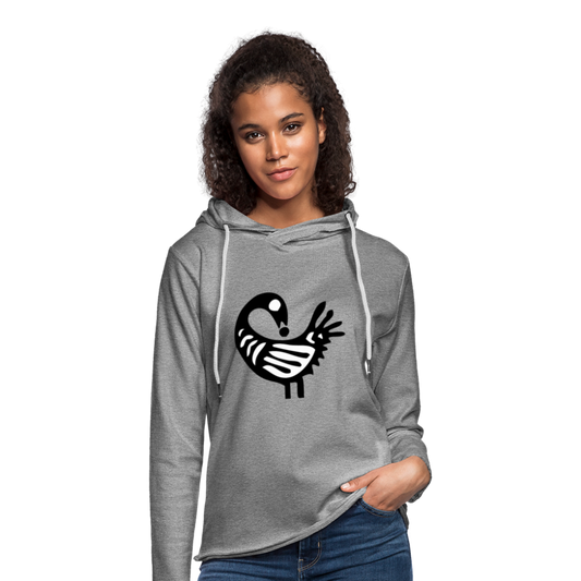 Sankofa Bird Unisex Lightweight Terry Hoodie - heather gray
