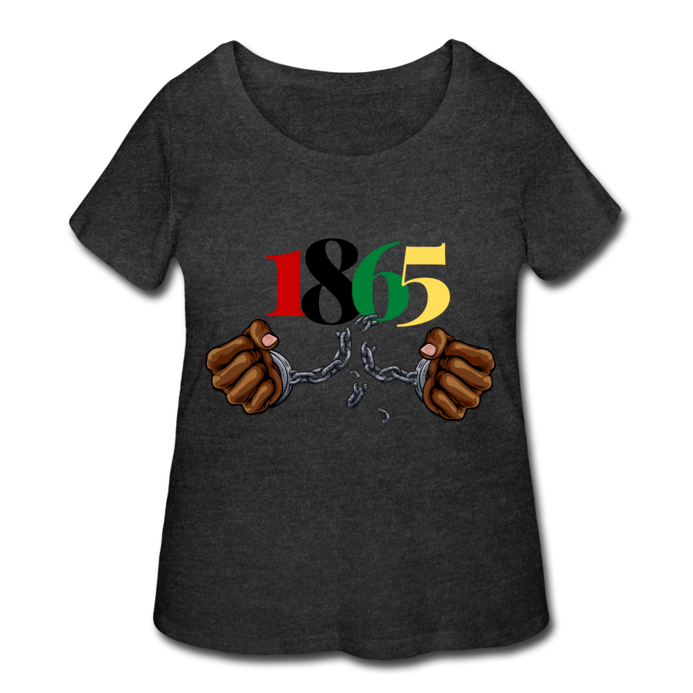 1865 Juneteenth Women’s Curvy T-Shirt - deep heather