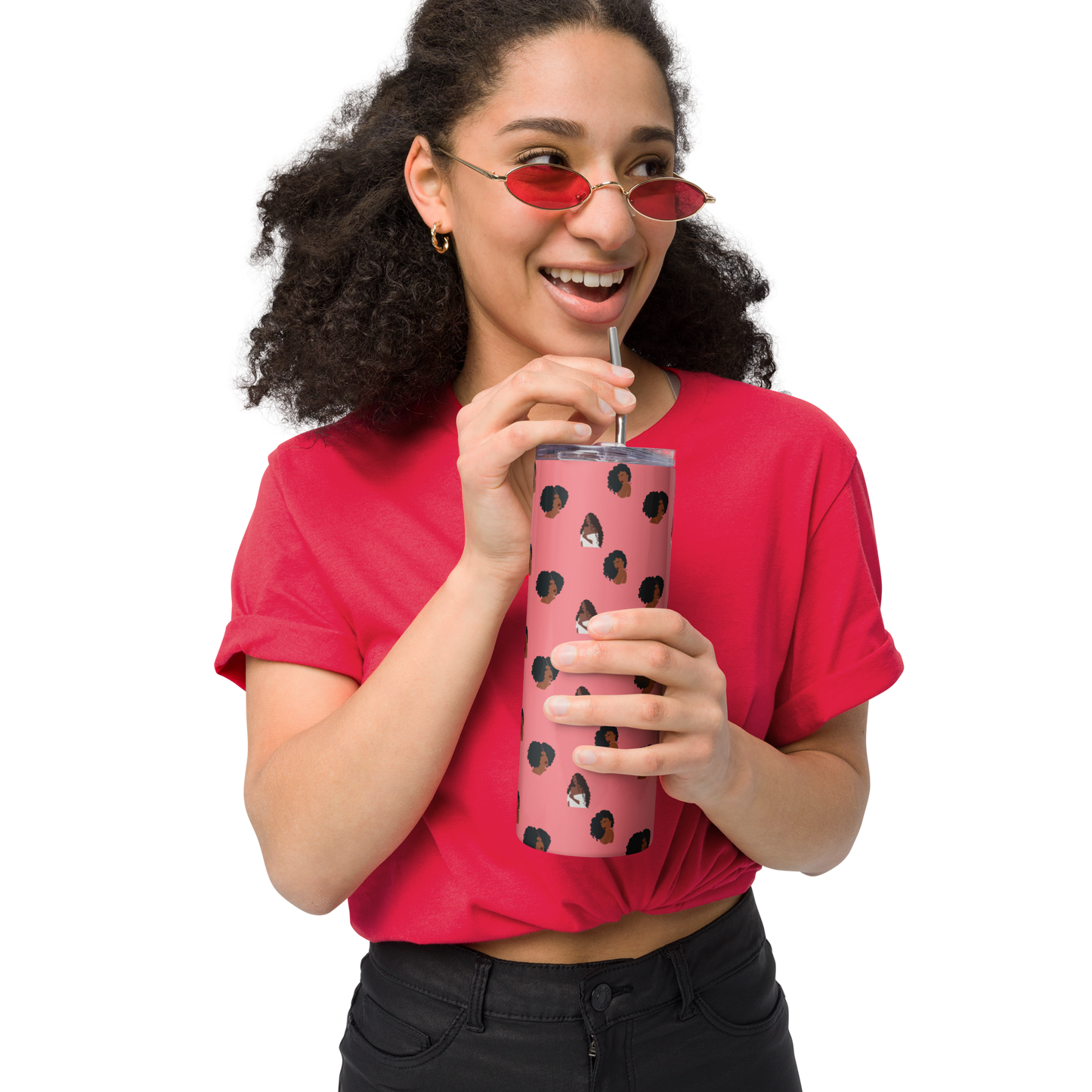 Natural Hair Love Stainless steel tumbler