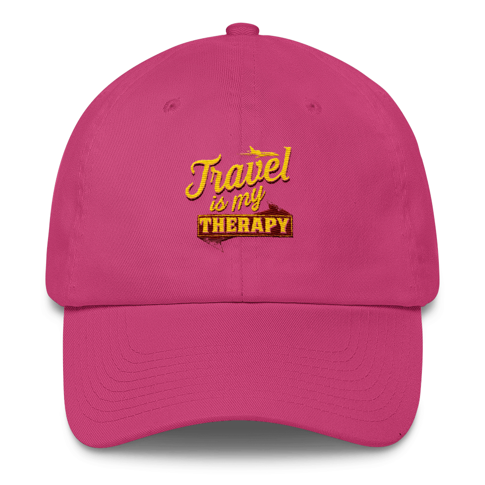 Travel is my Therapy Cotton Cap - Chocolate Ancestor
