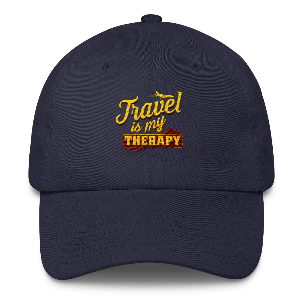 Travel is my Therapy Cotton Cap - Chocolate Ancestor